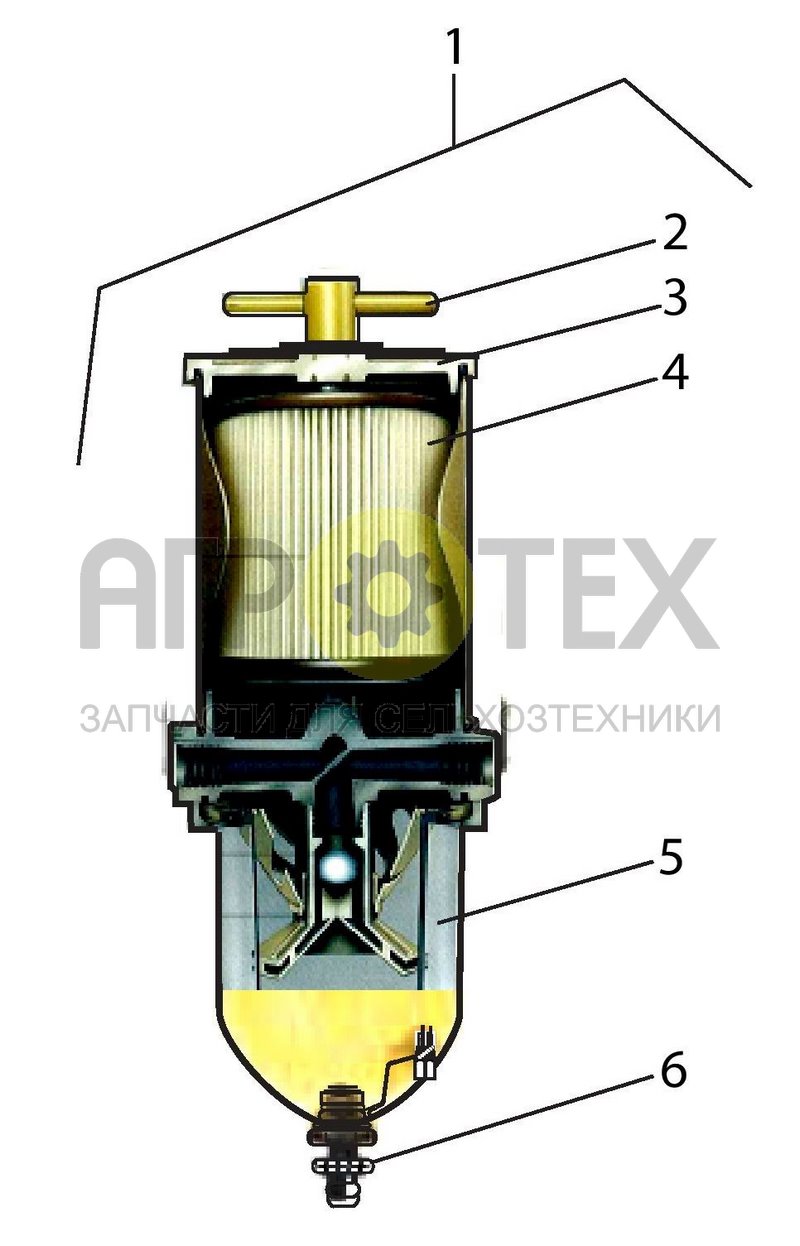 Чертеж Фильтр-сепаратор (2375.01.008)